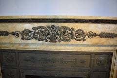Antique Sienna Marble Mantel