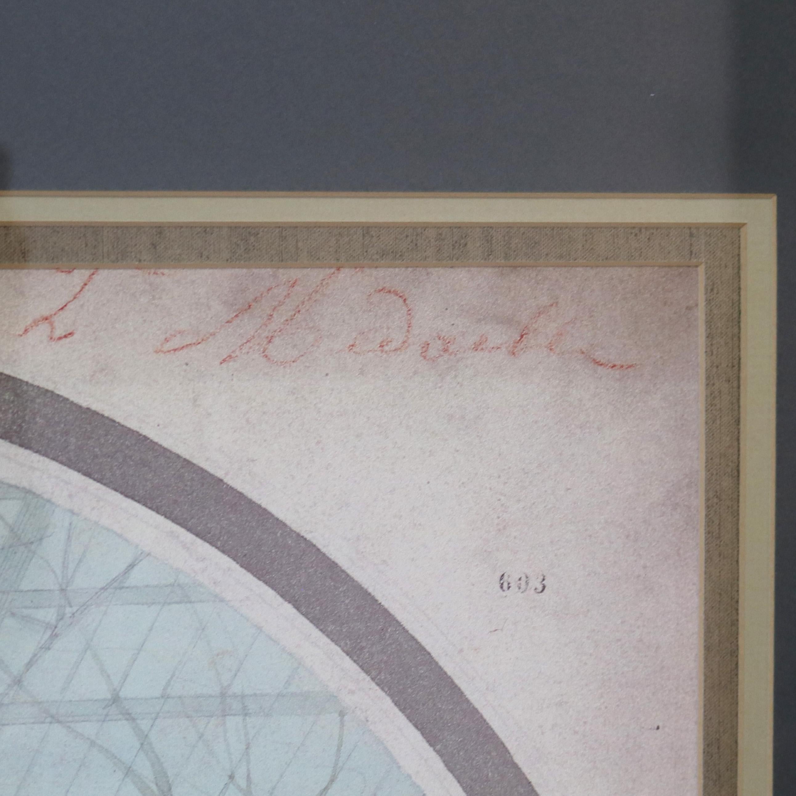 Papier Impression ancienne signée et numérotée Aviary In The Winter par Adrien Chan C1899 en vente