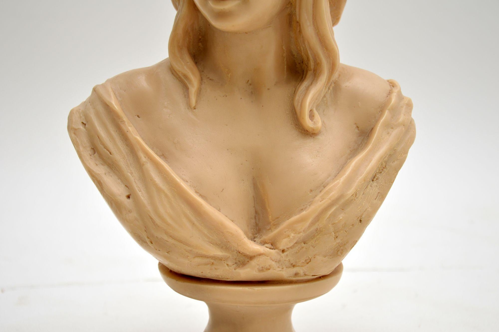 Antique Signed Bust Sculpture In Good Condition In London, GB