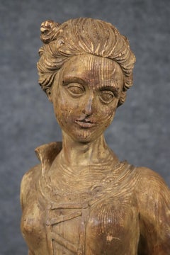 Antique Signed Chapman Figure of a Girl with her Dog 1920s era Made in Spain