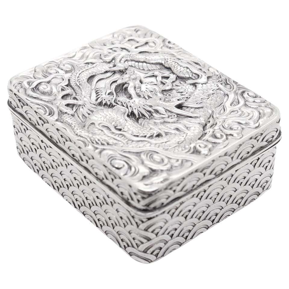 Chinese Silver Boxes - 280 For Sale on 1stDibs