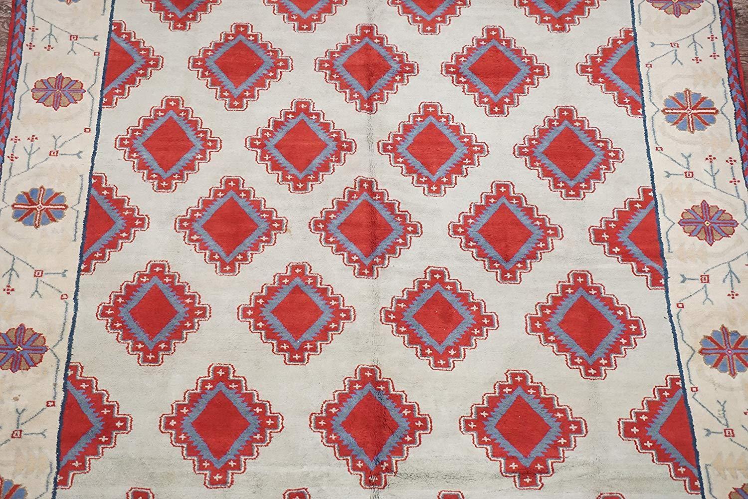 Hand-Knotted Antique Signed Cotton Agra, circa 1920 For Sale