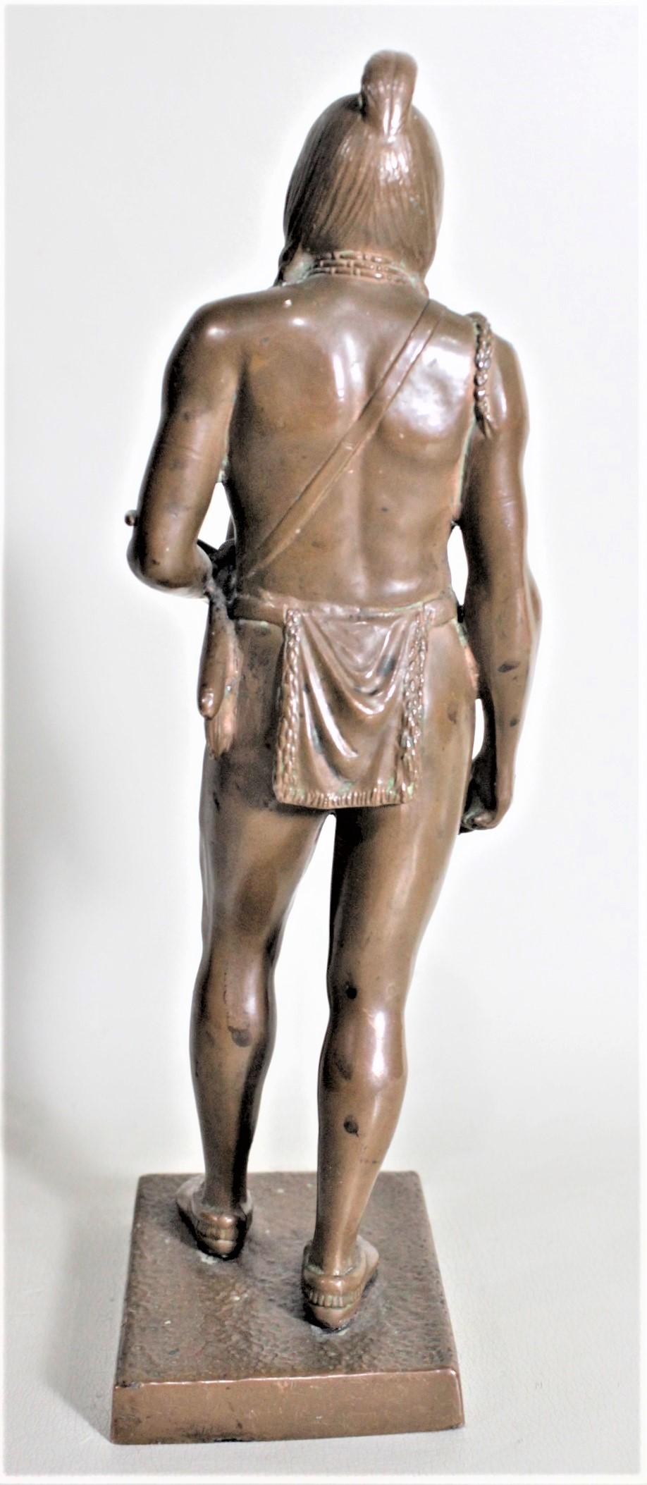 American Antique Signed Cyrus Dallin Bronze Sculpture of the Indigenous Chief Massasoit