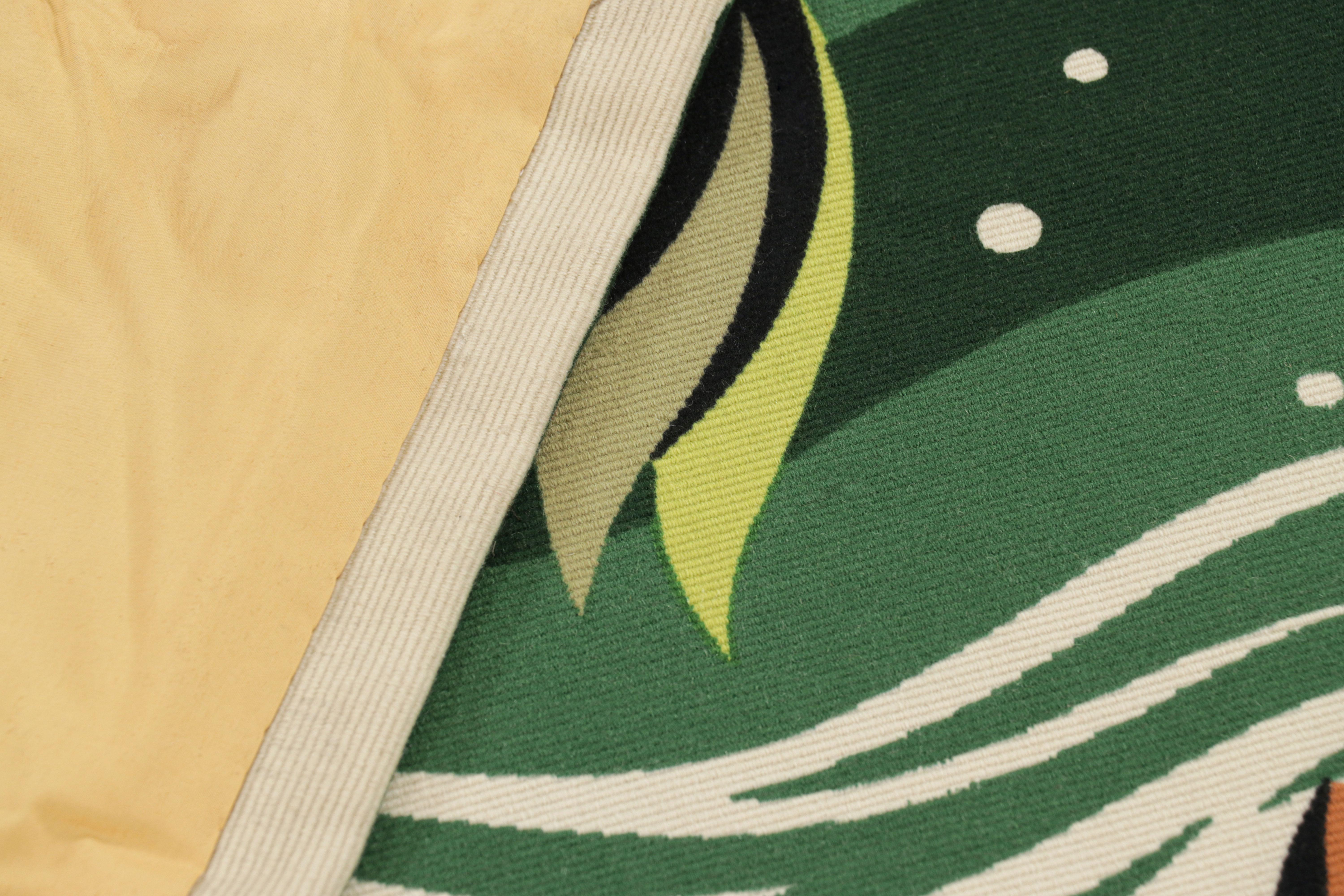 Antiquité signée Jean Picart le Doux Tapisserie picturale verte - Rug & Kilim en vente 1