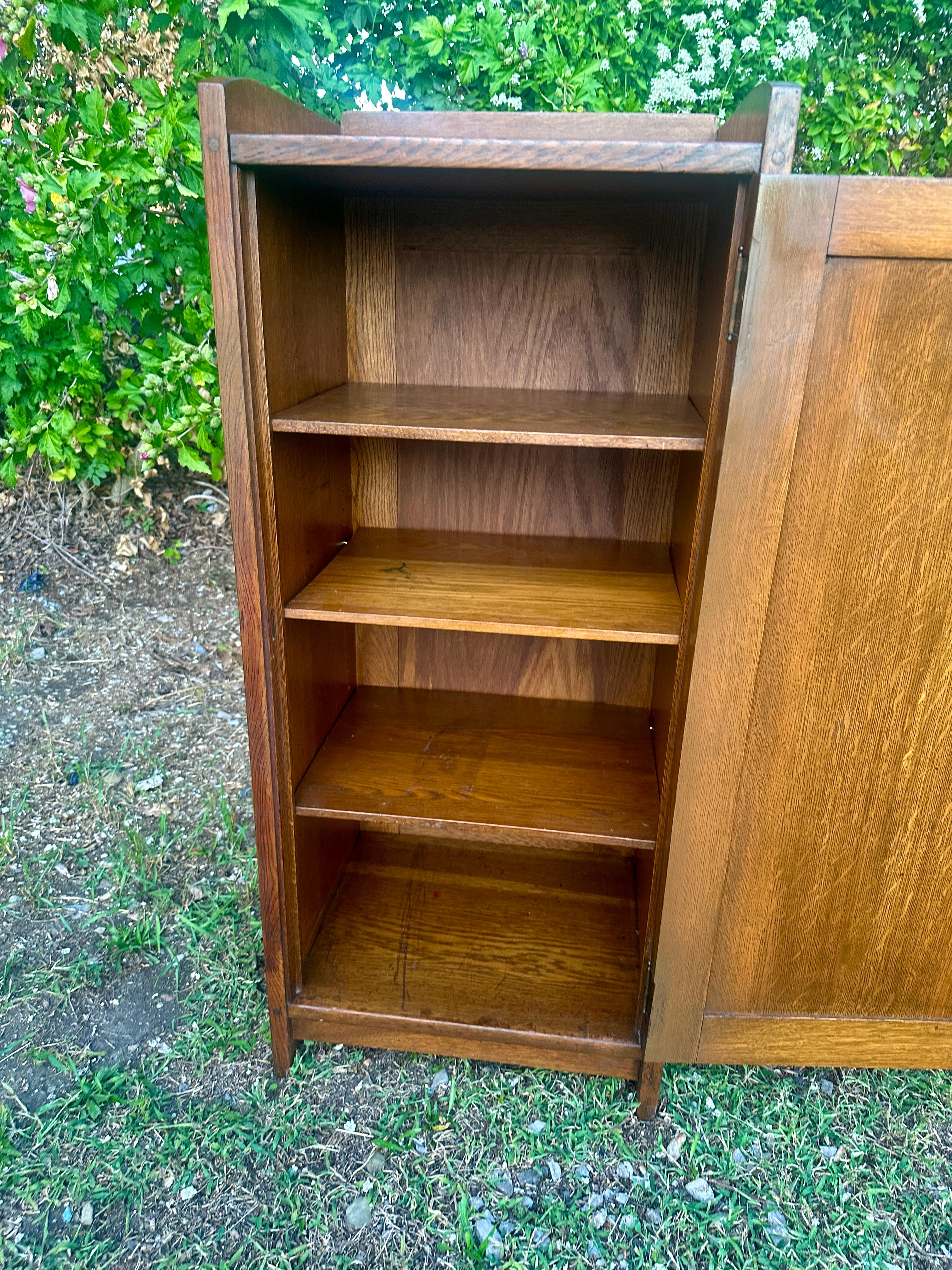 Antique Signed Gustav Stickley One-Door music  Cabinet - W8028  20%  SALE off For Sale 8
