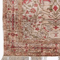Antique Signed Hereke Silk Rug - Mid 20th Century