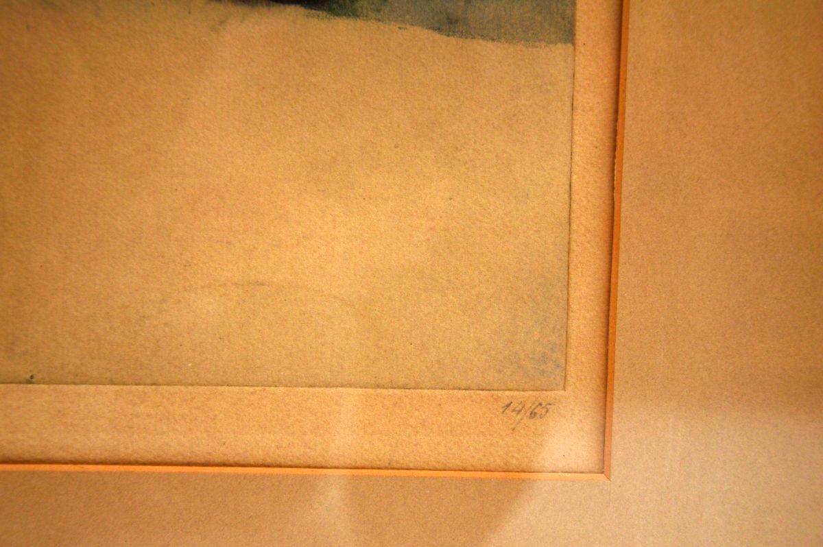 Litografía antigua firmada por Manuel Robbe - El Cigarrillo principios del siglo XX en venta