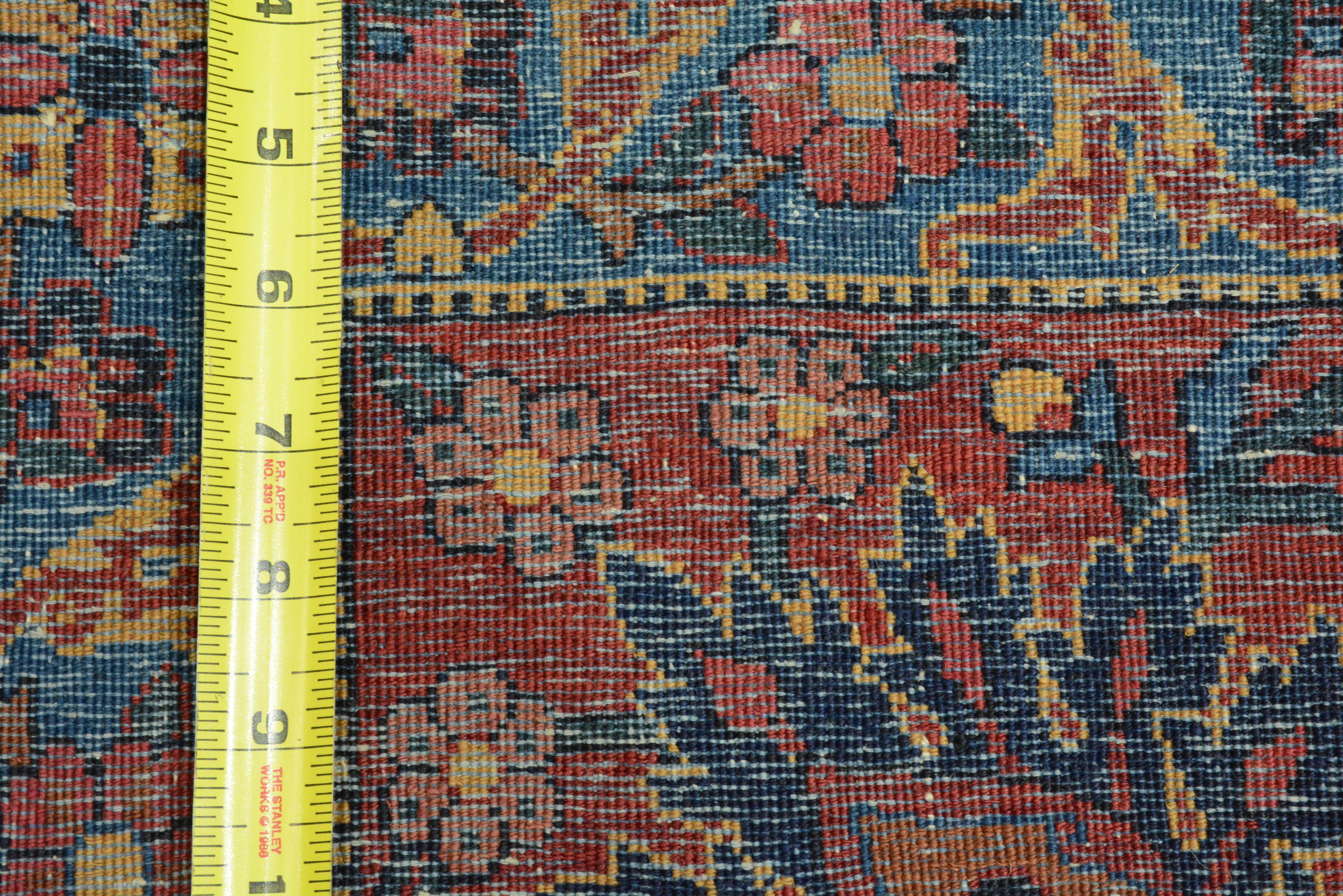 Antique Signed Persian Kerman Carpet For Sale 6