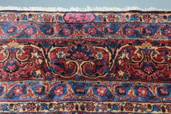 Antique Signed Persian Kerman Carpet