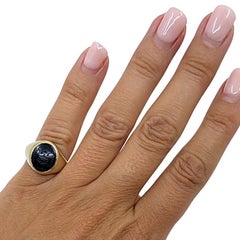 Antique Signet Ring Carved Carnelian 10k Gold