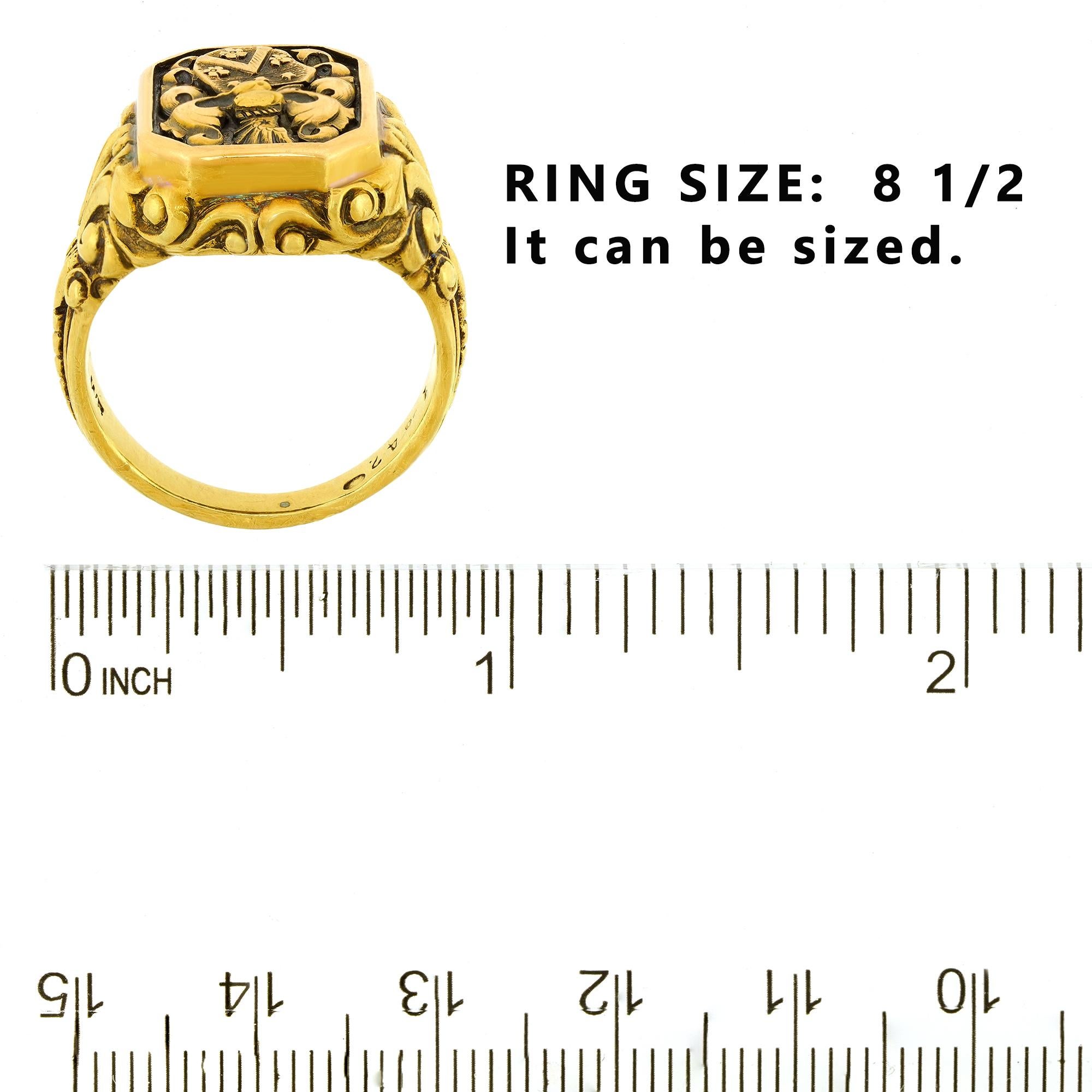 Antique Signet Ring - image 6