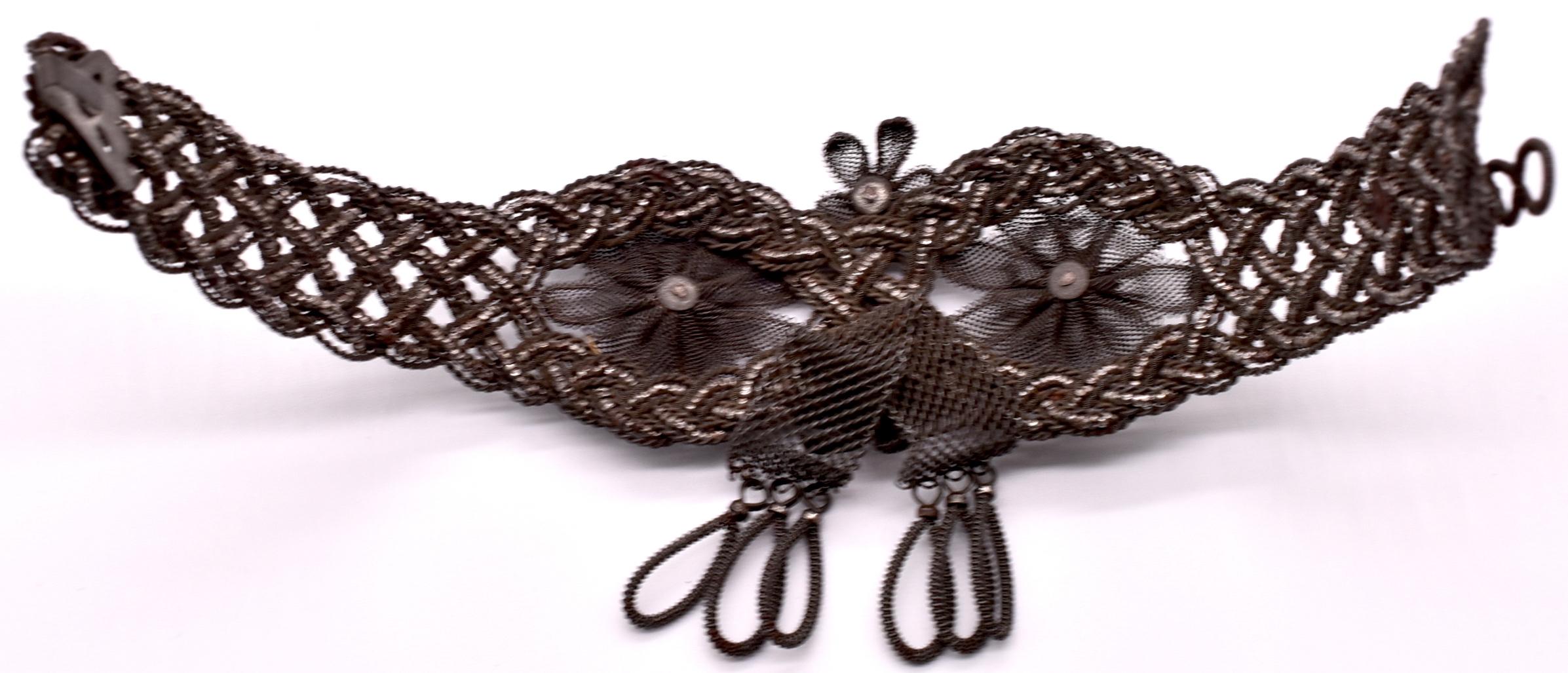 Women's Antique Silesian Wire Bracelet, circa 1820 For Sale