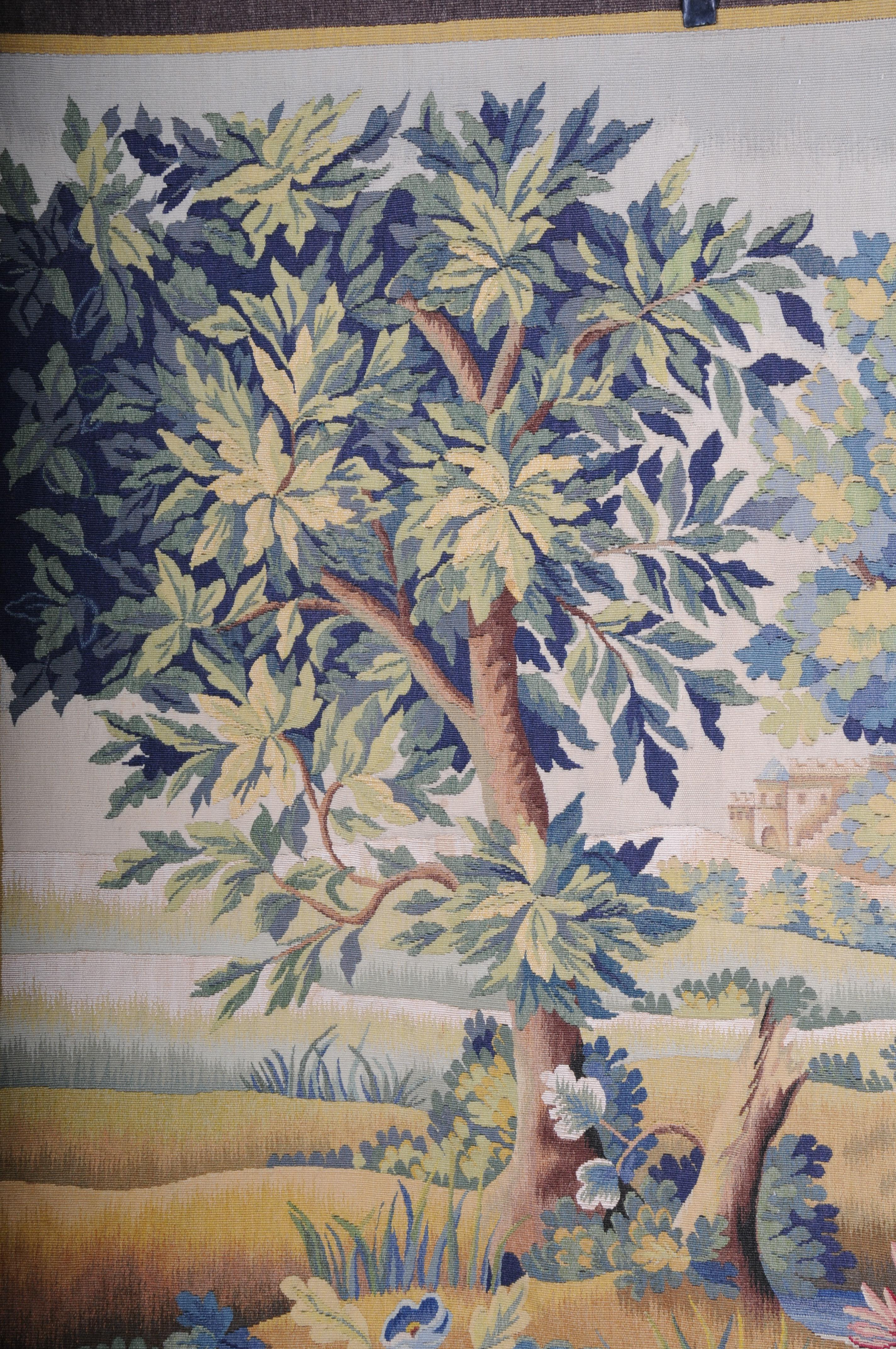 Antique Silk Aubosson wall carpet, France late 19 century. Verdure motif, signed


Antique Musael Aubosson tapestry made of silk and partly wool. Very fine and antique design. Depicting: Verdure - tapestry depicting plants in green colors. A very
