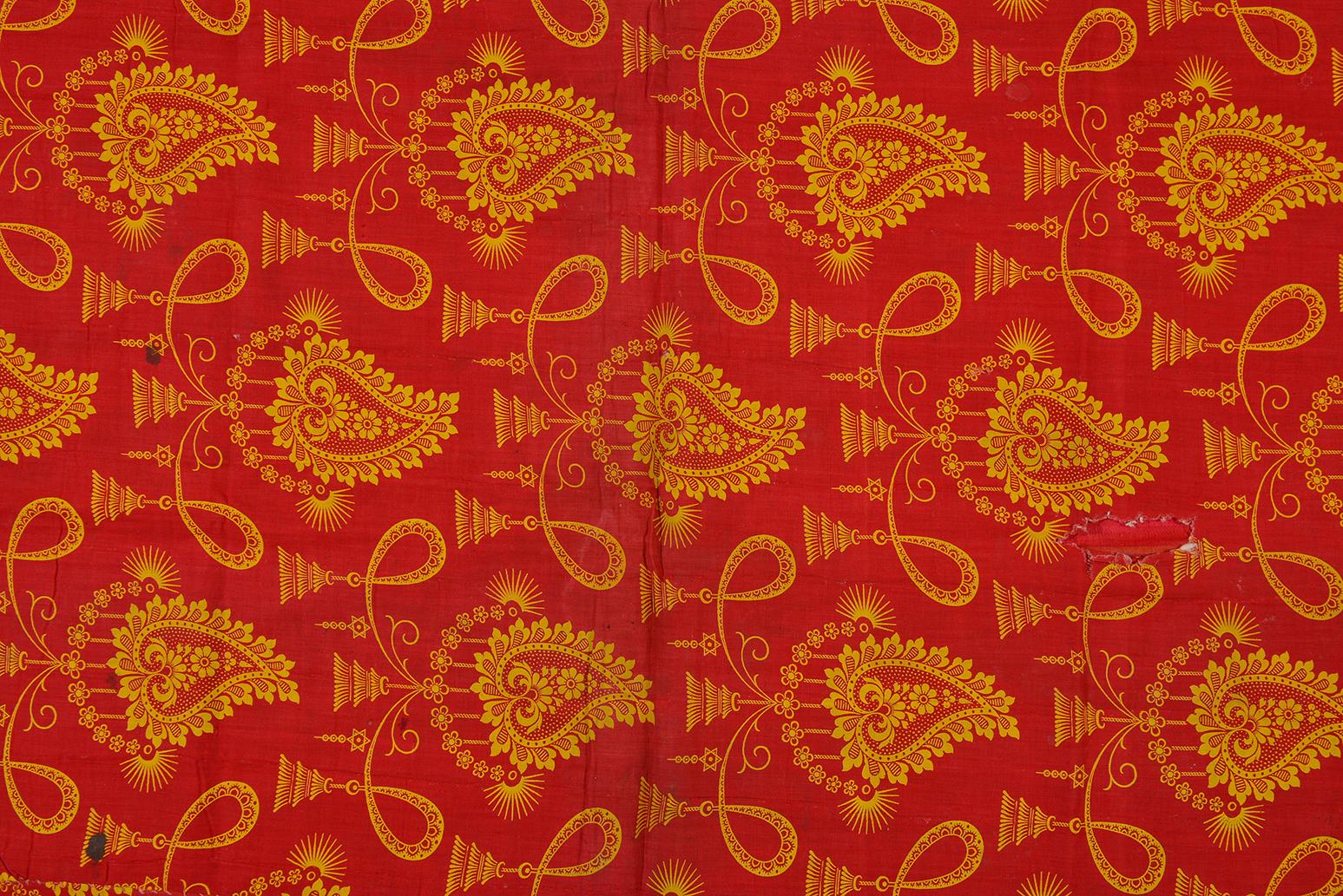 Turkmen Antique Silk Bokara Ikat Textile For Sale