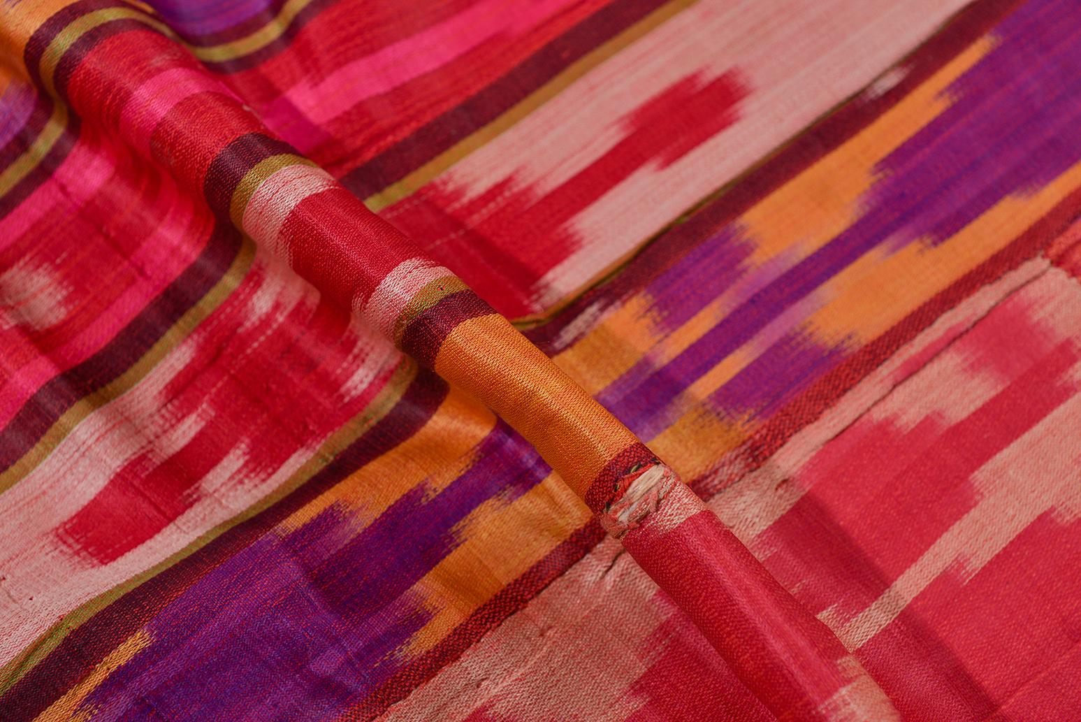 Antikes Seiden-Bokara-Ikat-Textil im Angebot 1