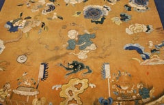 Antique Silk Chinese Motifs Textile, ca. 1900