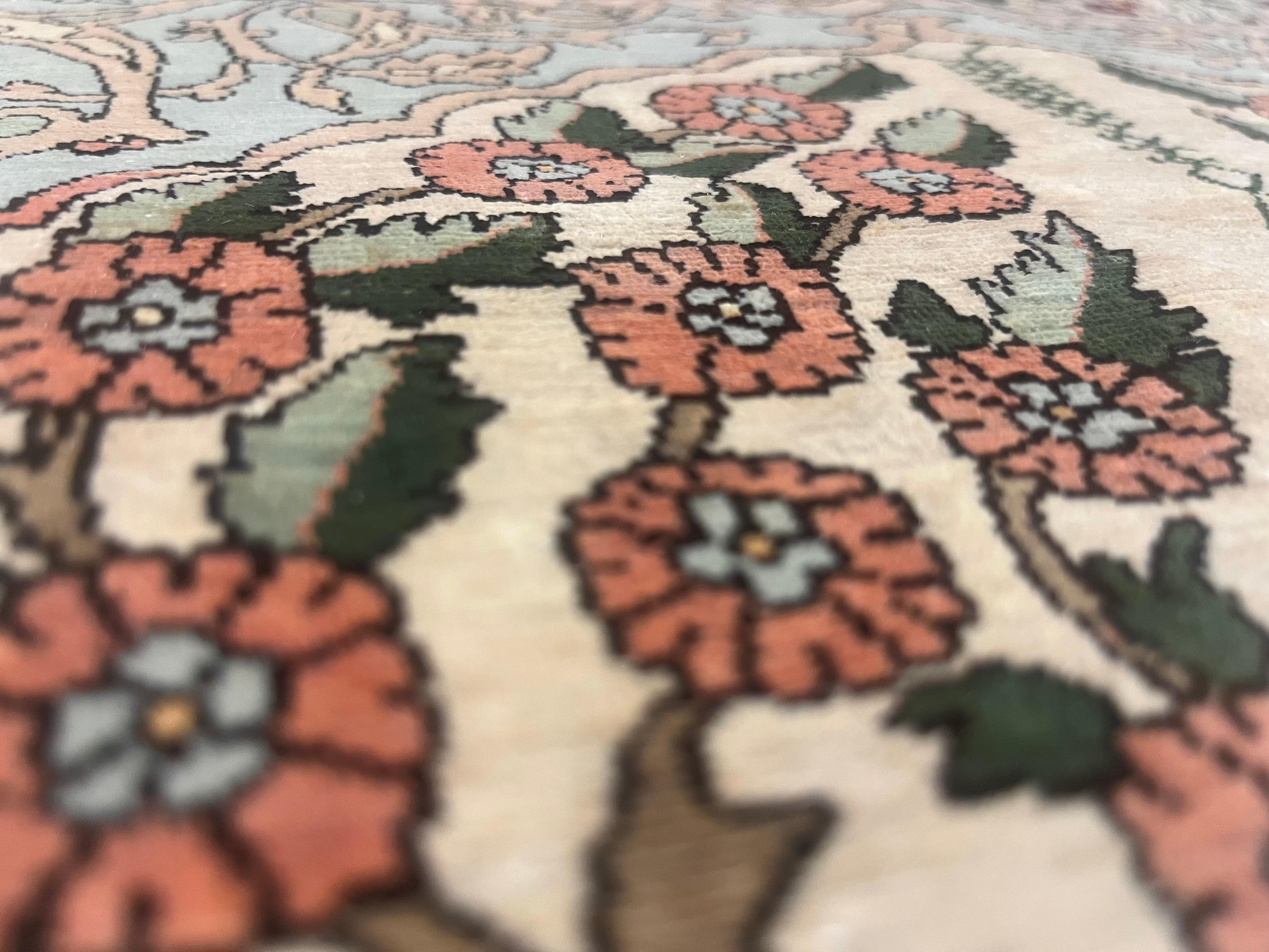 Antique Silk Hereke Rug 3’4” x 5’1