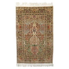 Antique Silk Hereke Rug 3’4” x 5’1"