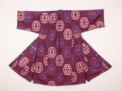 Antique silk Ikat Chapan from Tajikstan Central Asia