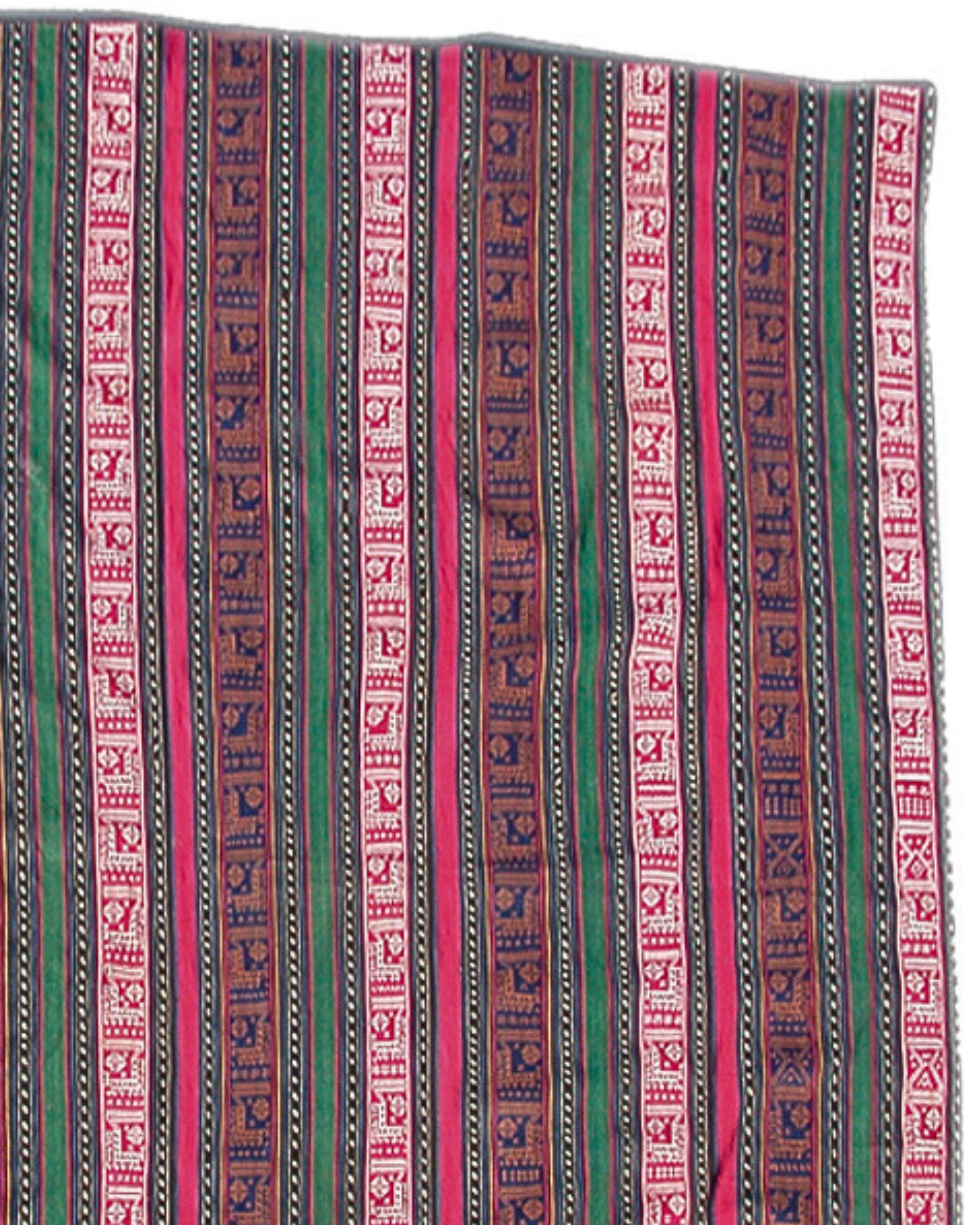 Antique Silk Jajim Cover Rug, 19th Century (4th Quarter)

Additional information:
Dimensions: 6'2