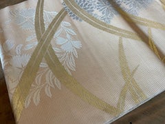 Antique Silk Japanese Kimono Belt, 1970s