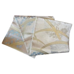 Cinturón de Kimono Japonés Antiguo de Seda Años 70