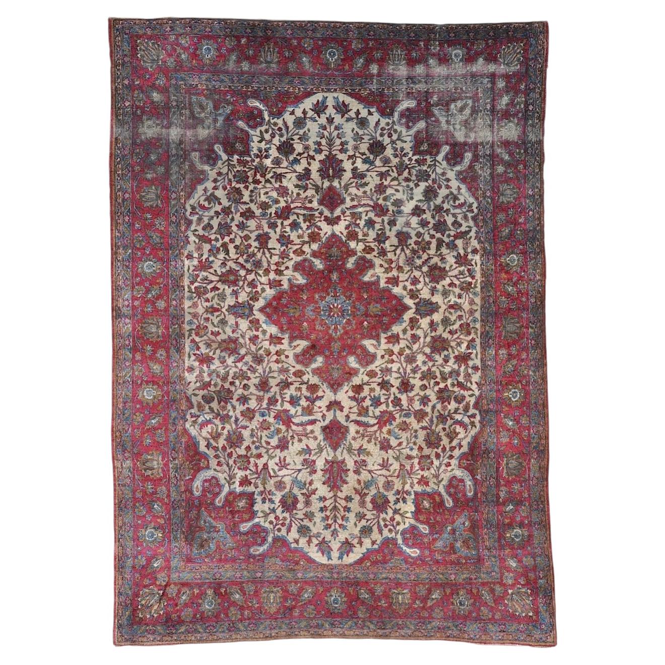 Antique Silk Kashan