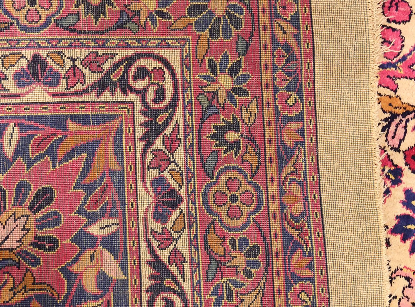 Antique Silk Kashan Persian Rug 2