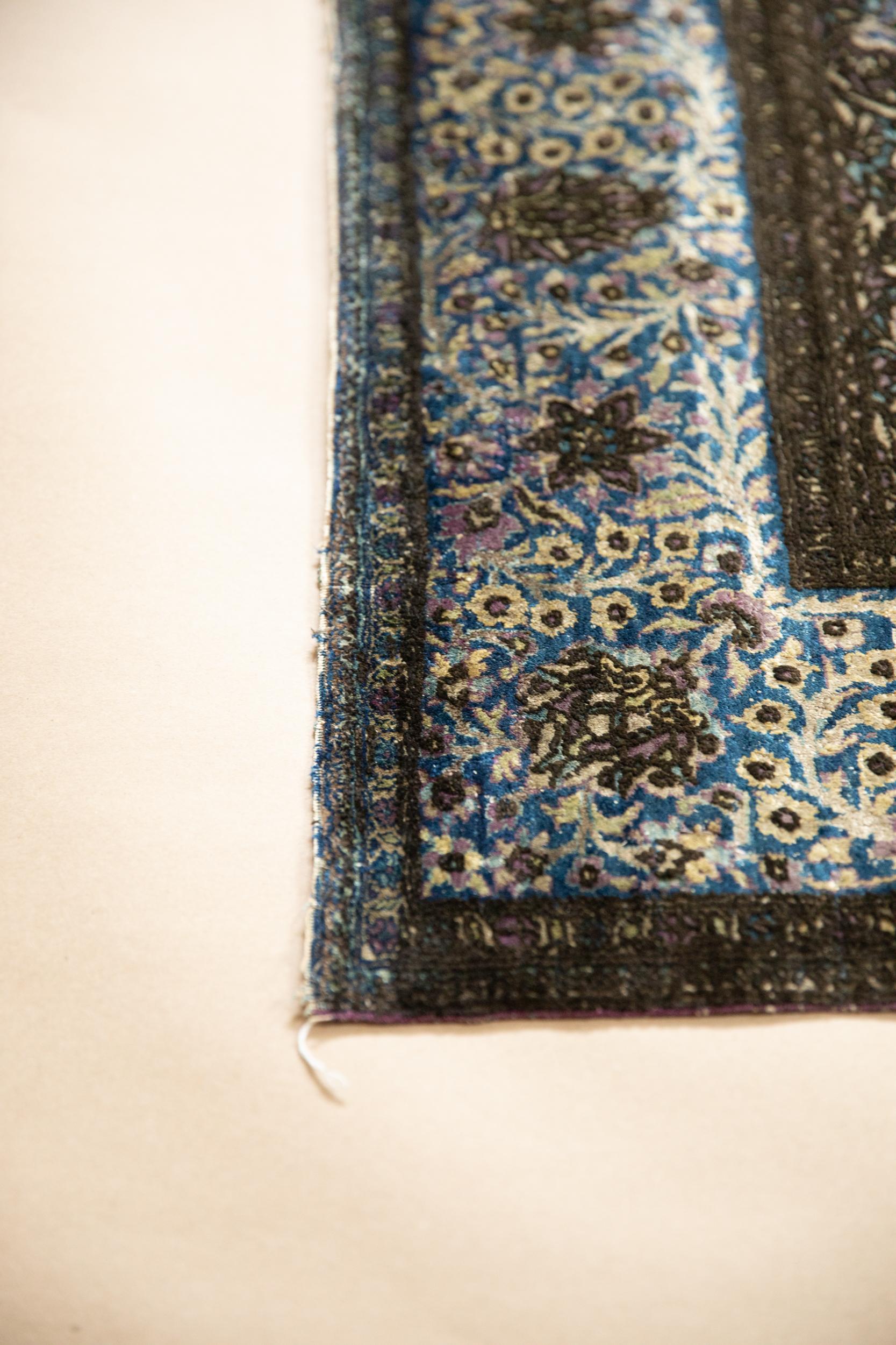 Antiker Kashan-Teppich aus Seide im Angebot 5