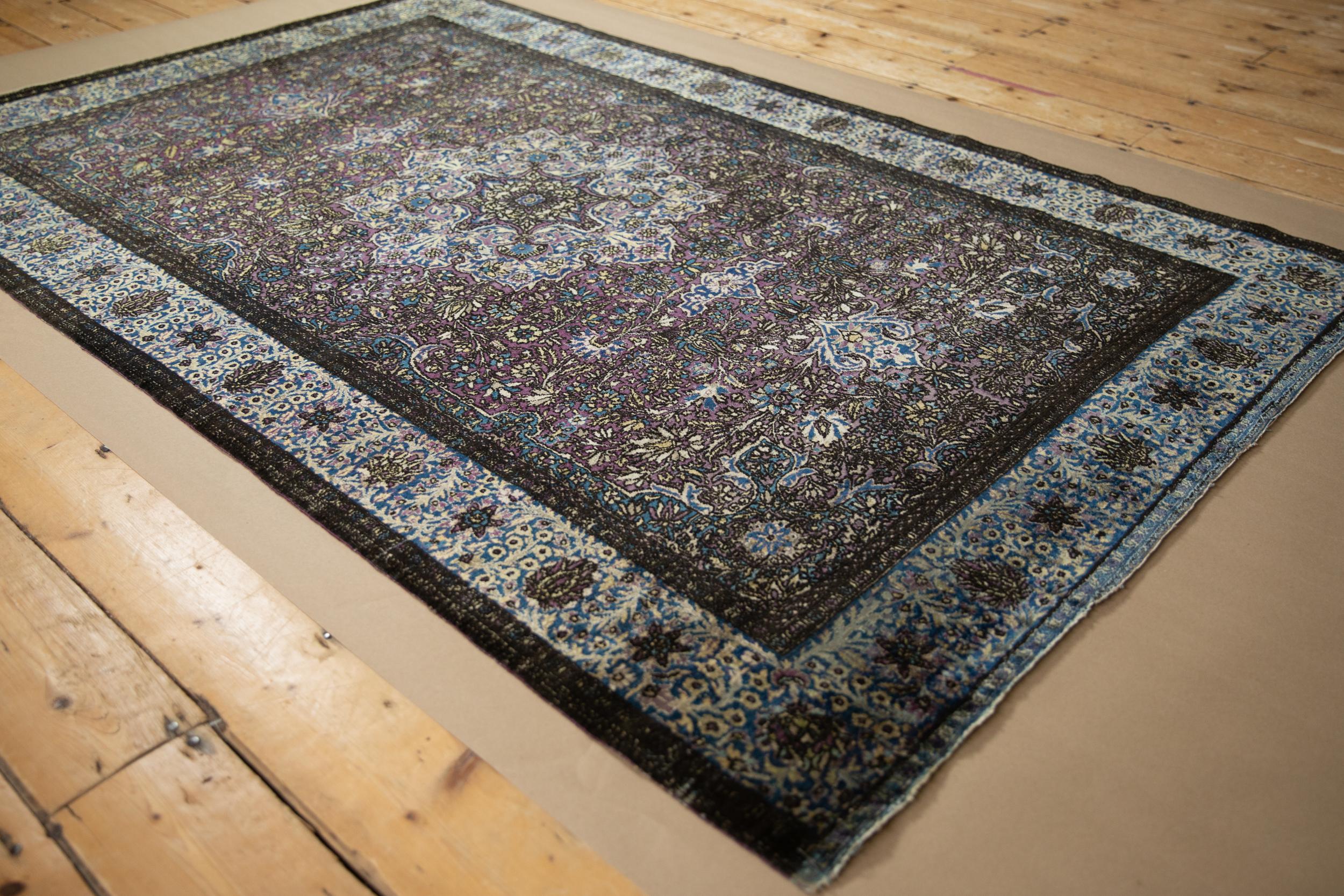 Antiker Kashan-Teppich aus Seide im Zustand „Gut“ im Angebot in Katonah, NY