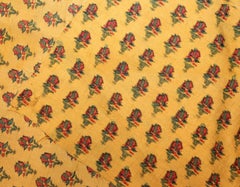 Antique Silk Kashmir Mughal Shawl 1'4" x 3'