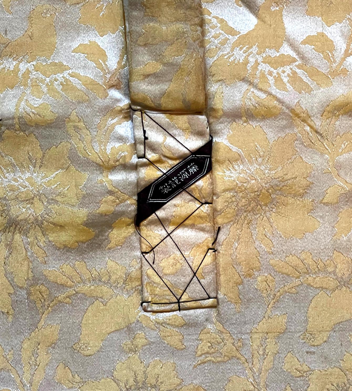 Antike Kesa Monk's Patched Robe aus Seide aus der Meiji-Periode im Angebot 8