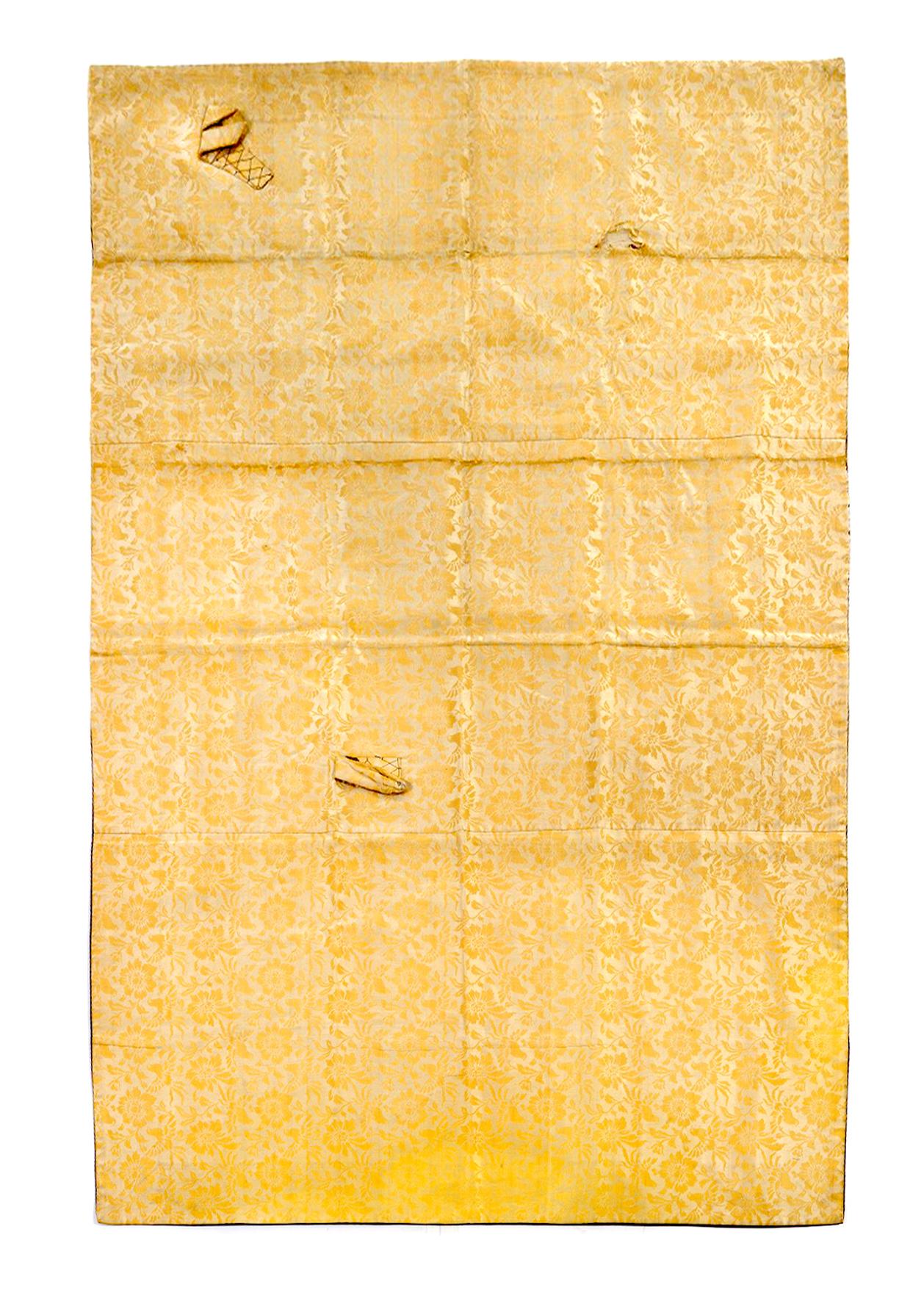 Antike Kesa Monk's Patched Robe aus Seide aus der Meiji-Periode (Japanisch) im Angebot