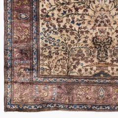 Antique Silk Mohtashem Keshan Rug - Late 19th Century