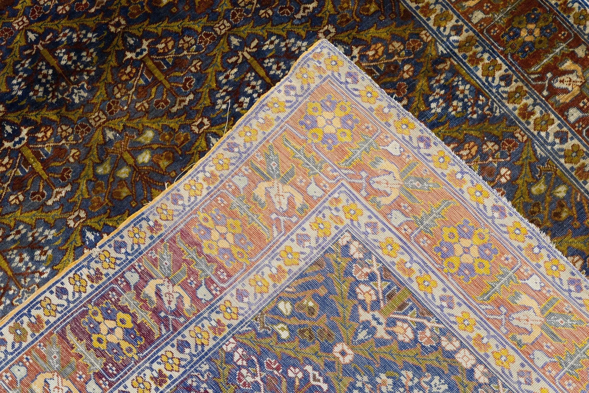Antiker Sivas-Teppich aus Seide 3'10'' x 5'7'' im Angebot 4