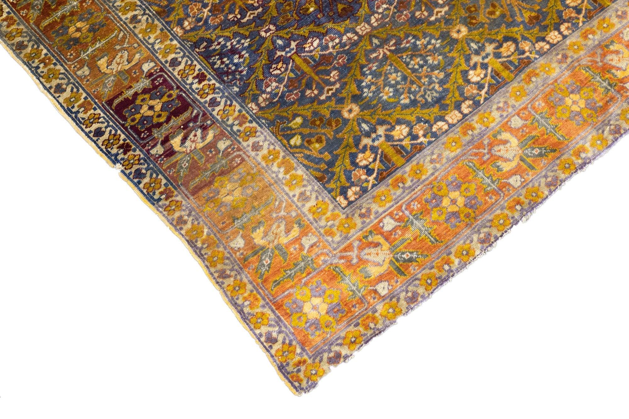 Antiker Sivas-Teppich aus Seide 3'10'' x 5'7'' (Türkisch) im Angebot
