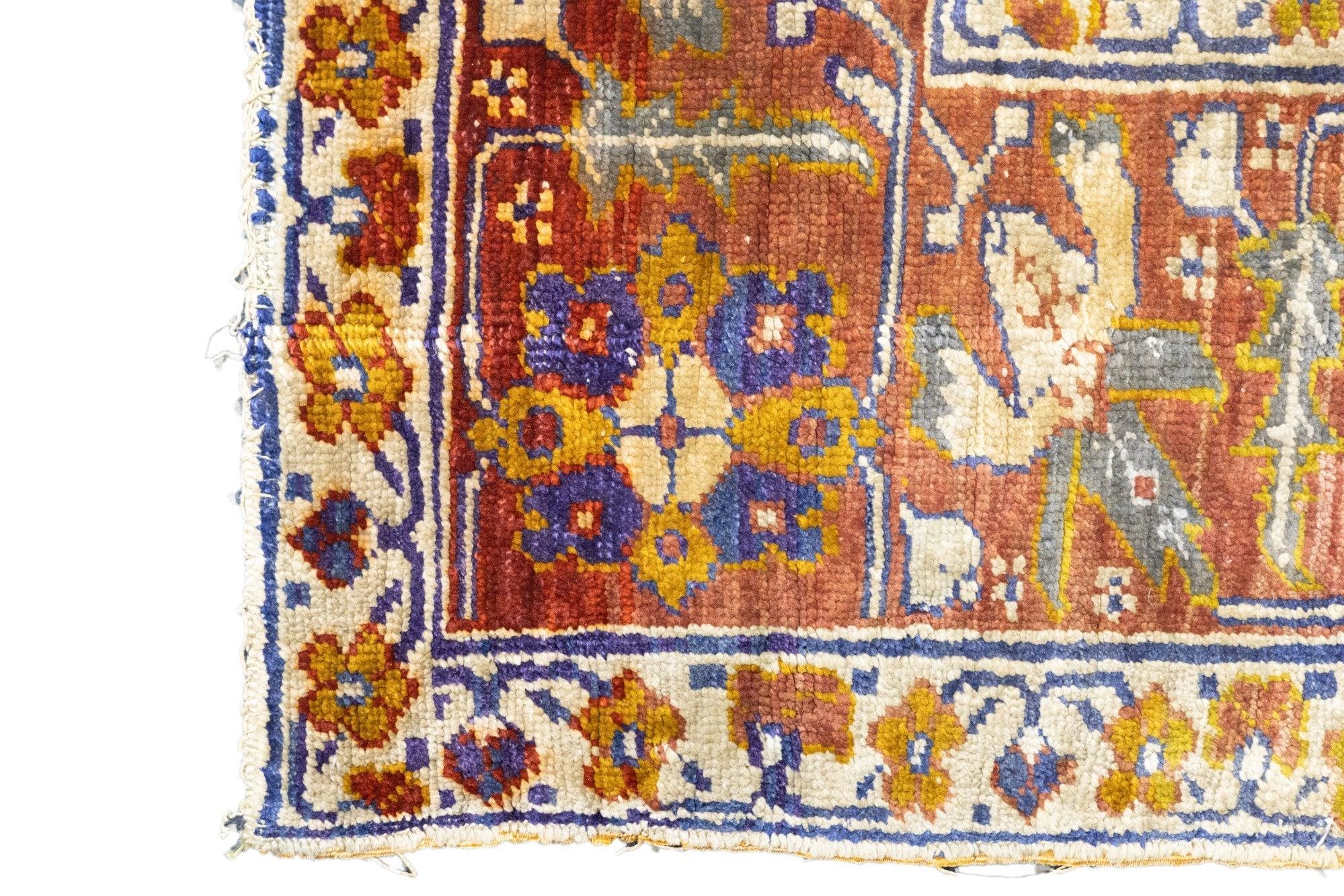 Antiker Sivas-Teppich aus Seide 3'10'' x 5'7'' im Angebot 2