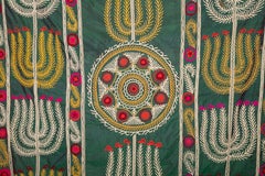 Antique Silk Suzani from Uzbekistan, Central Asia, 1900s