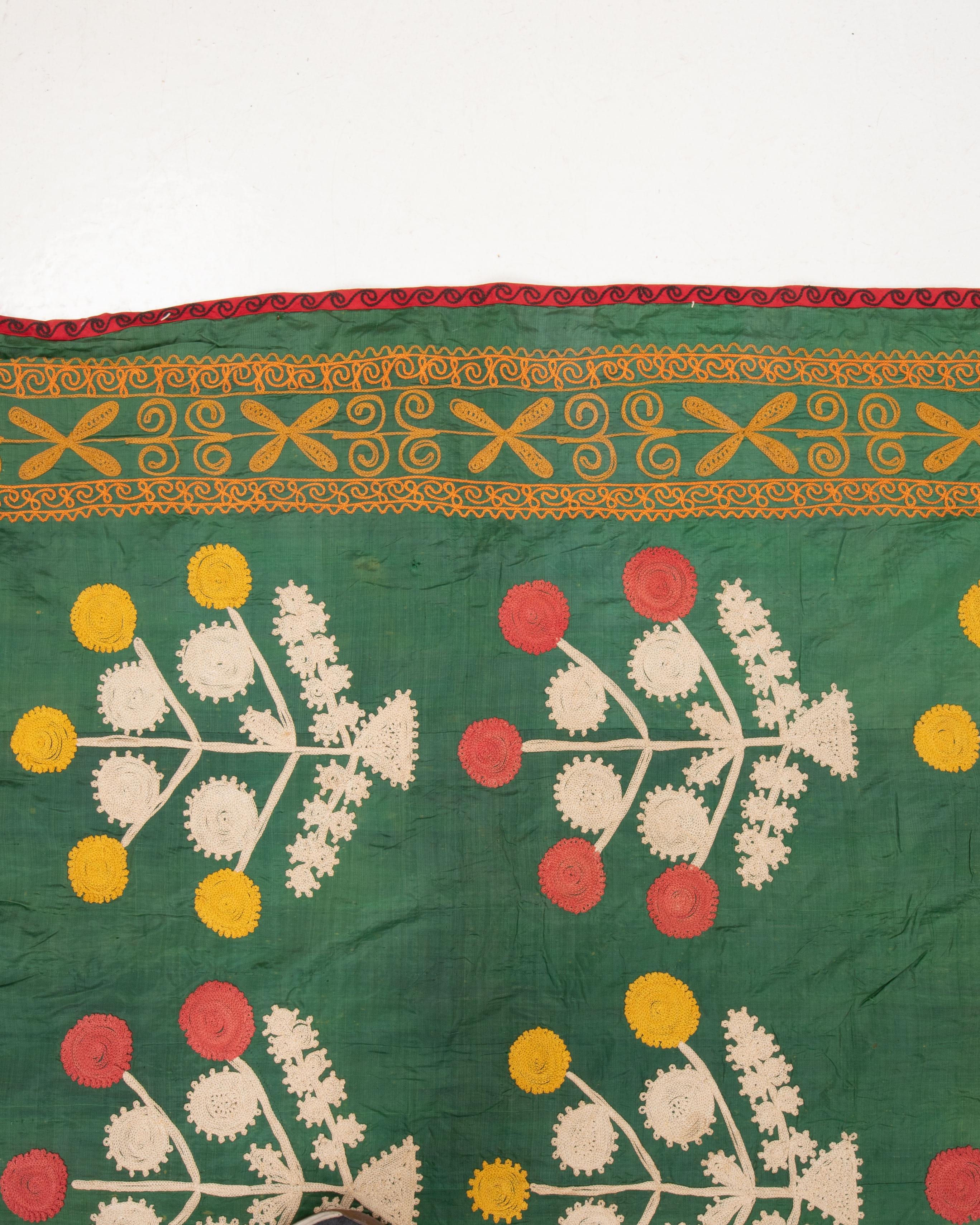 Seda antigua Suzani , Uzbekistán 1900s en venta 2