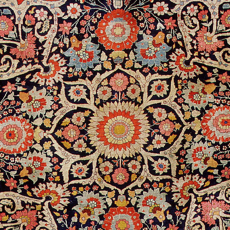 20th Century Antique Silk Tabriz Haji Jalili Persian Rug. Size: 10 ft 7 in x 14 ft 5 in