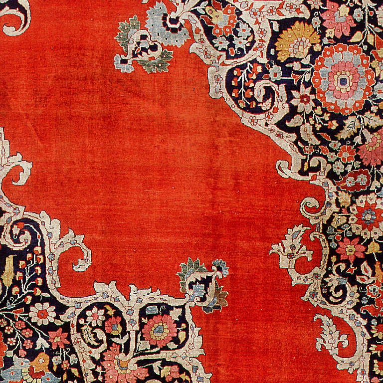 Antique Silk Tabriz Haji Jalili Persian Rug. Size: 10 ft 7 in x 14 ft 5 in 1