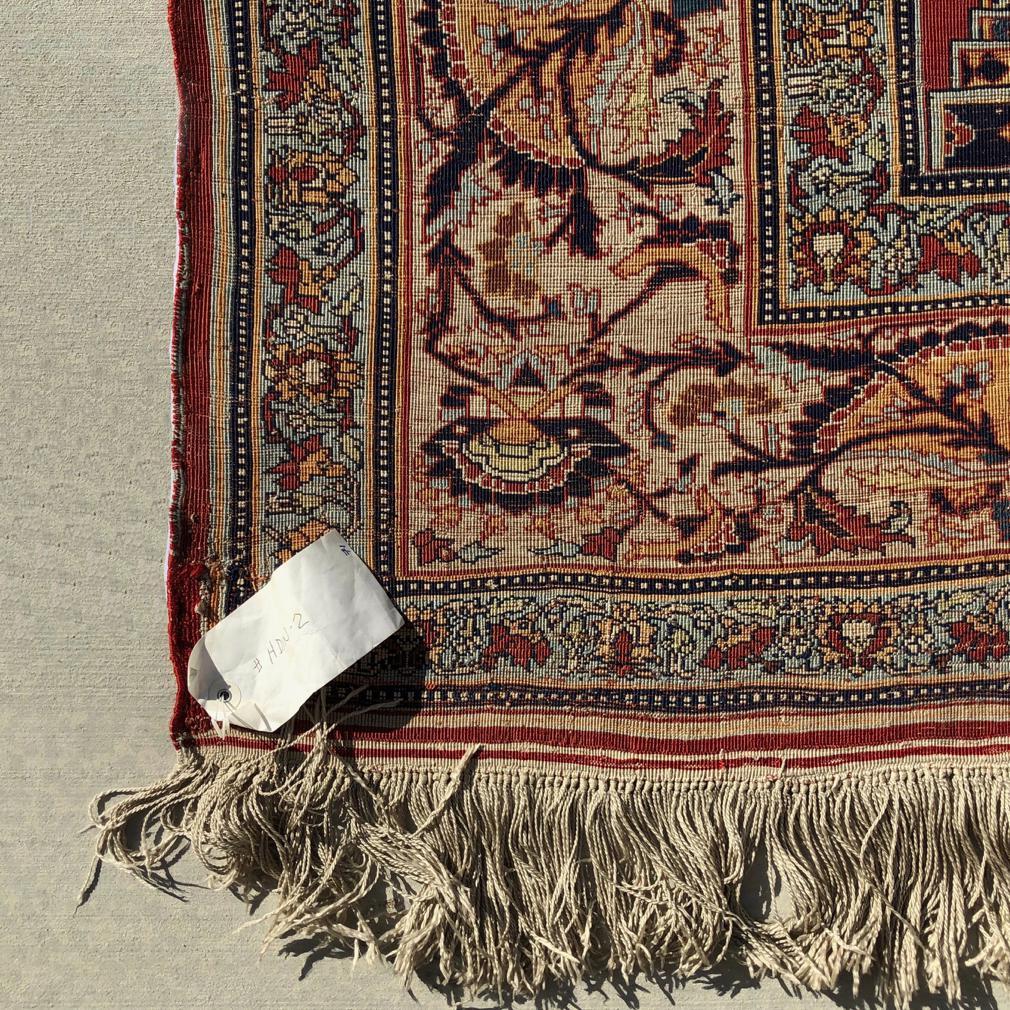 Antique Silk Tabriz Prayer Rug, Northwest Persia. For Sale 8