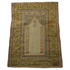 Antiker türkischer Teppich aus Seide 5,5x3.8