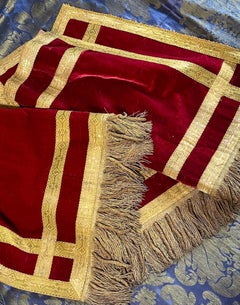 Antique Silk Velvet Altar Frontal