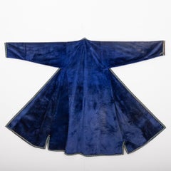 Antique Silk Velvet Chapan, Uzbekistan, Early 20th C.