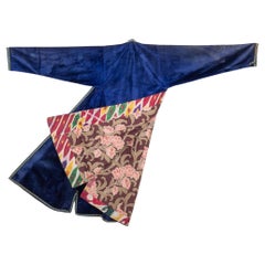 Antique Silk Velvet Chapan, Uzbekistan, Early 20th C.