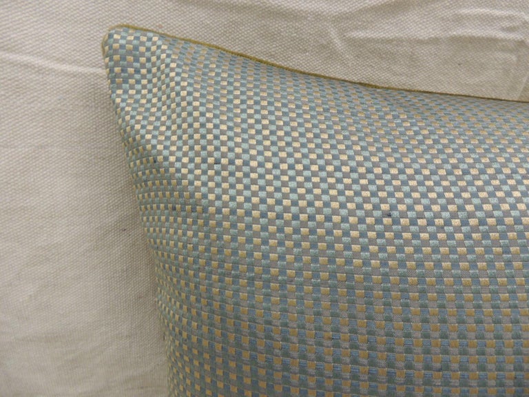 Antique Silk Velvet Olive Green Applique Decorative Long Bolster Pillow