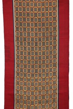 Antique Silk Woven Curtain or Hanging, Tetouan, Morocco