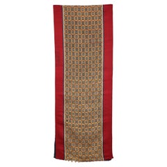 Vintage Silk Woven Curtain or Hanging, Tetouan, Morocco
