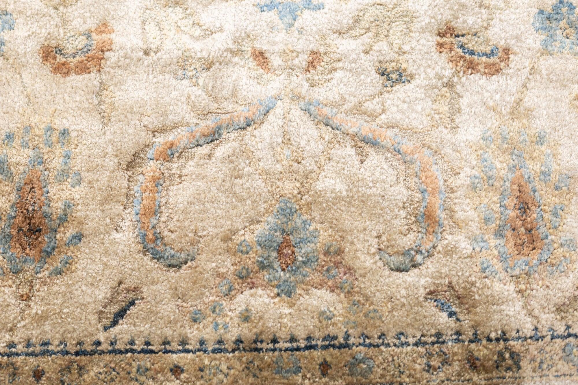 Antiker Ziegler Mahal-Teppich aus Seide 4'2'' x 6'6'' im Angebot 6